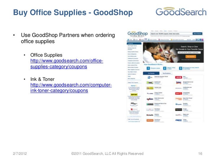 goodsearch add coupon